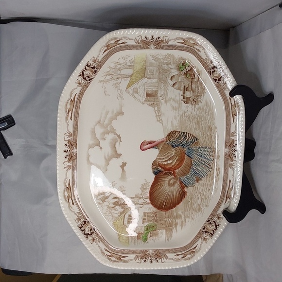 JOHNSON BROS THE BANYARD KING TURKEY PLATTER - Picture 1 of 14